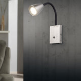 Wanda Cone Wall Light – Satin Nickel