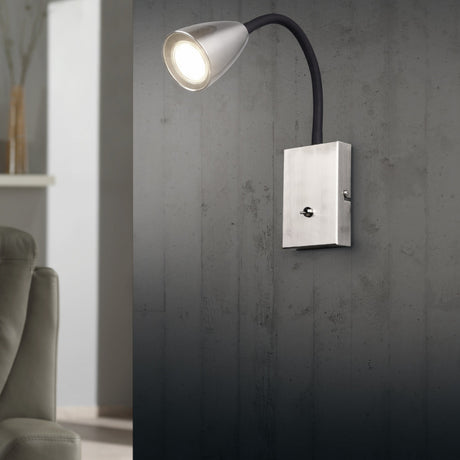 Wanda Cone Wall Light – Satin Nickel