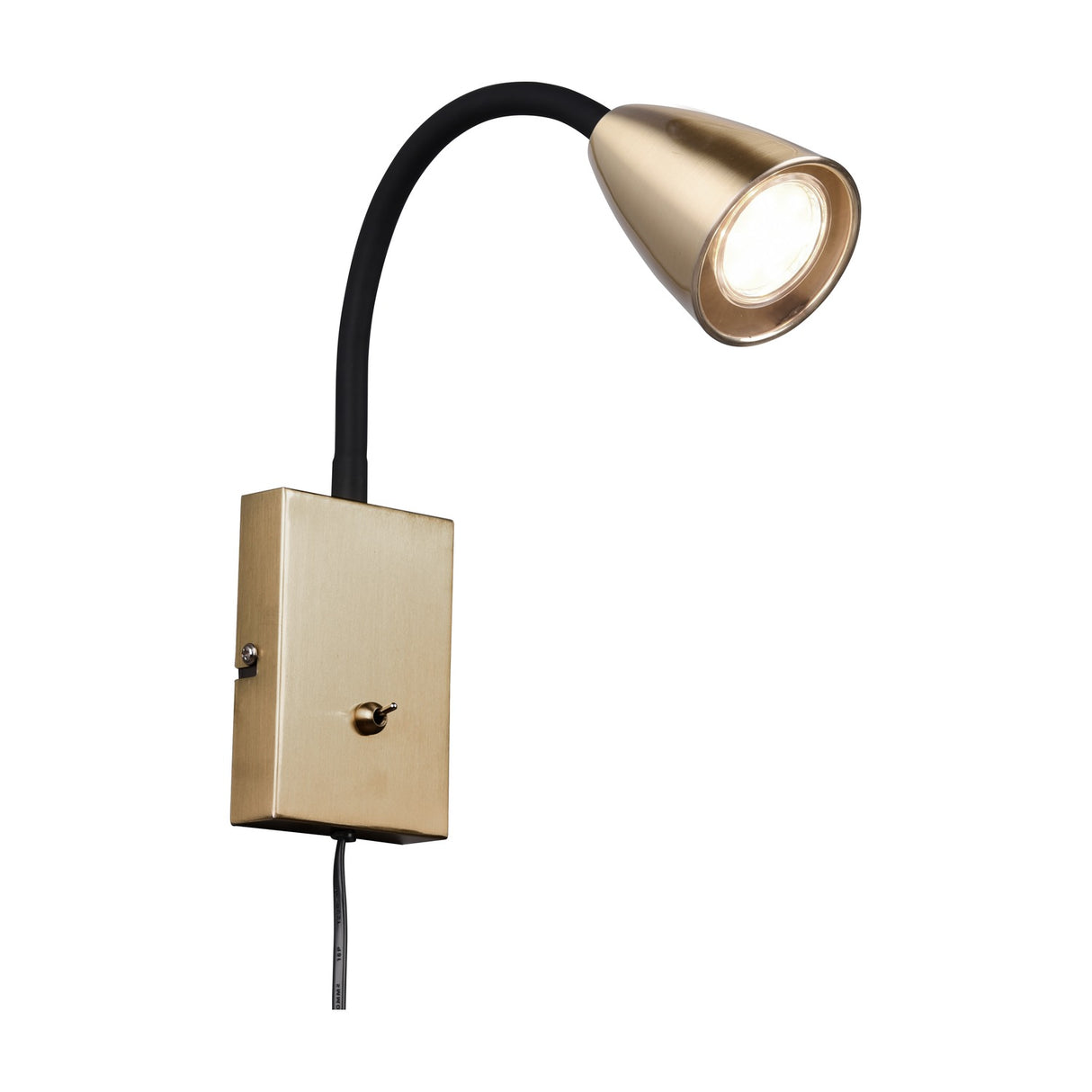 Wanda Cone Wall Light – Satin Brass