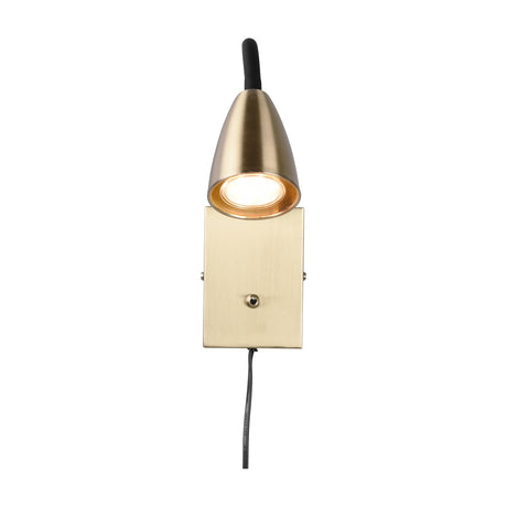 Wanda Cone Wall Light – Satin Brass