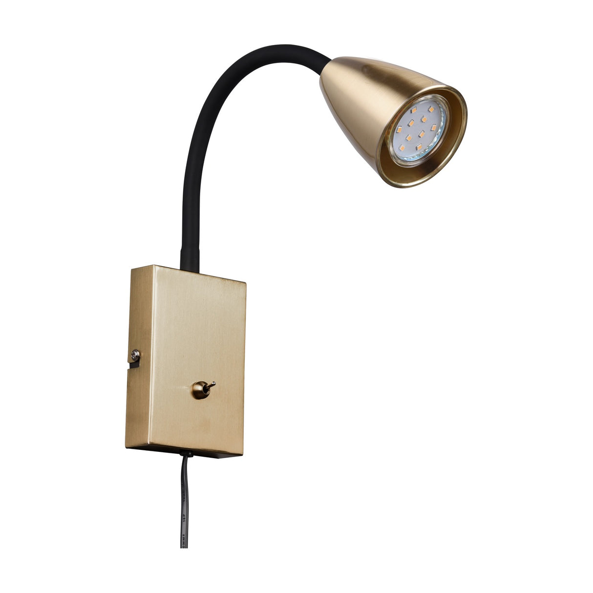 Wanda Cone Wall Light – Satin Brass
