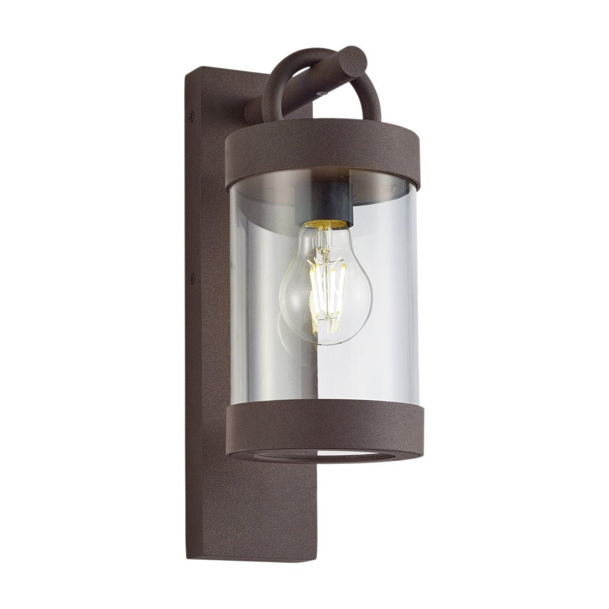 Sambesi Lantern Outdoor Wall Light – Rust