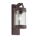 Sambesi Lantern Outdoor Wall Light – Rust
