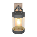 Sambesi Lantern Outdoor Wall Light – Wood Effect