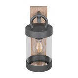 Sambesi Lantern Outdoor Wall Light – Wood Effect
