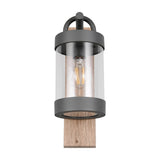 Sambesi Lantern Outdoor Wall Light – Wood Effect