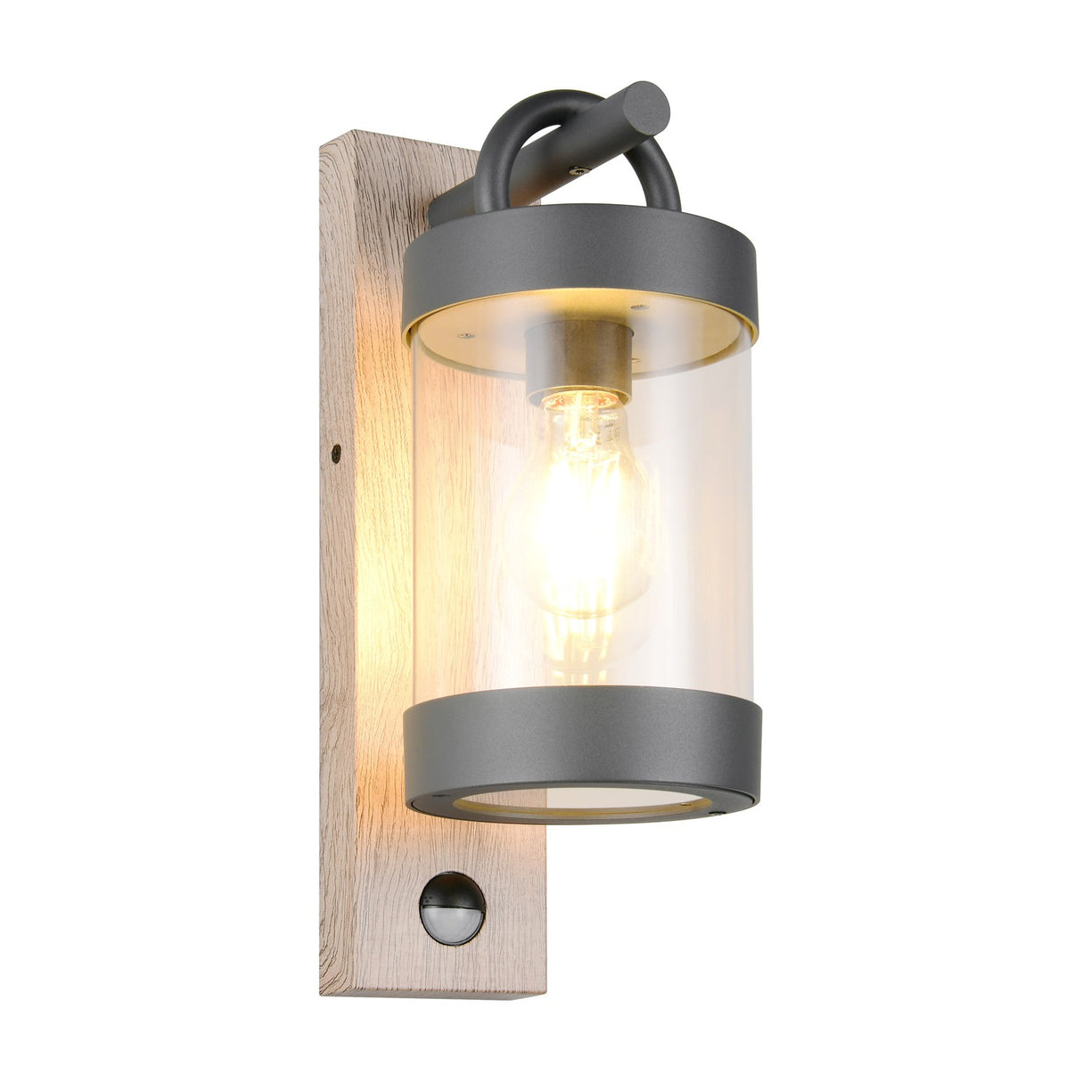 Sambesi PIR Outdoor Wall Light – Wood Effect