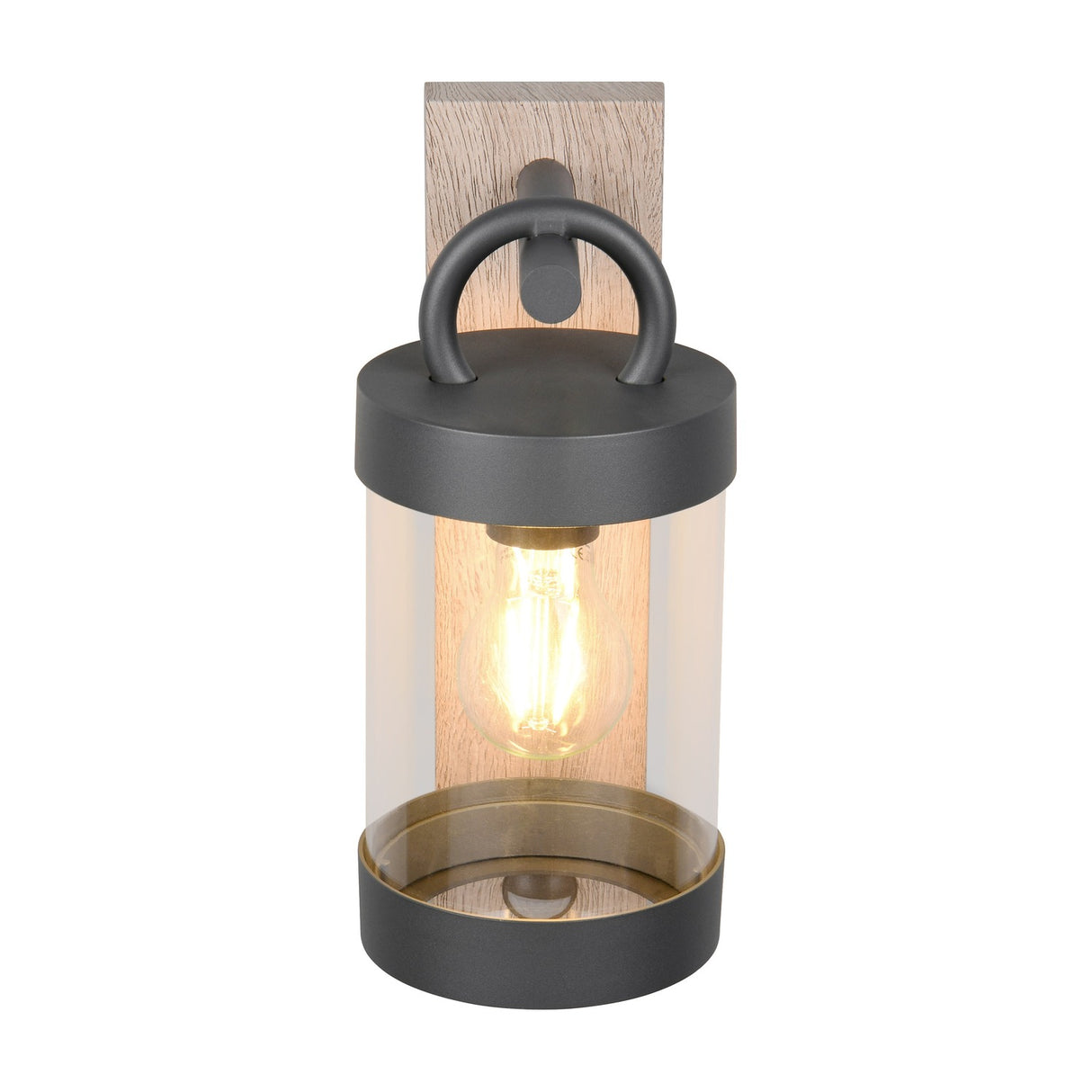 Sambesi PIR Outdoor Wall Light – Wood Effect