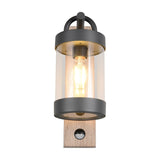 Sambesi PIR Outdoor Wall Light – Wood Effect