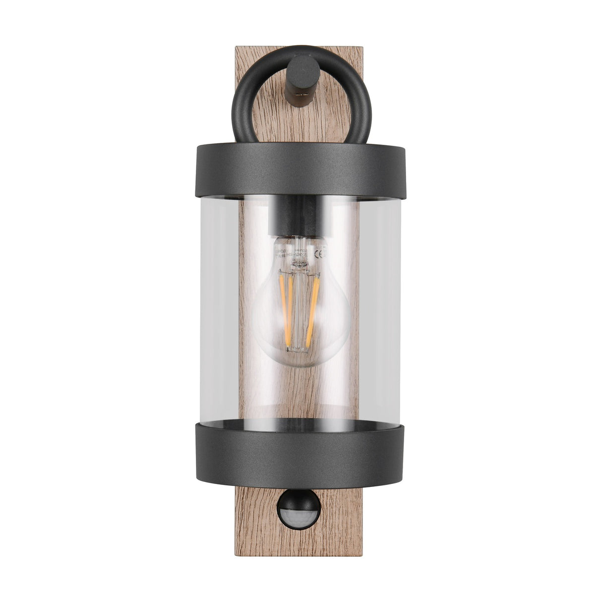 Sambesi PIR Outdoor Wall Light – Wood Effect