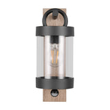Sambesi PIR Outdoor Wall Light – Wood Effect