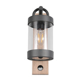 Sambesi PIR Outdoor Wall Light – Wood Effect