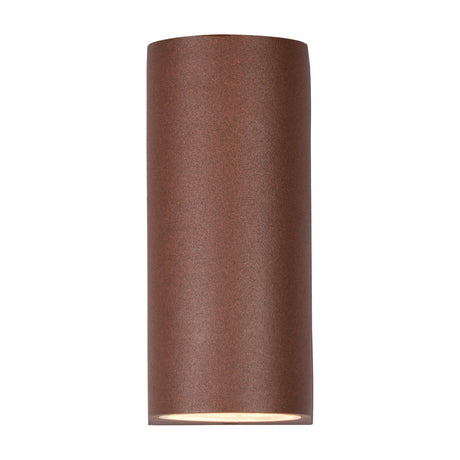Roya Up Down Round Outdoor Wall Light – Rust