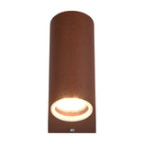 Roya Up Down Round Outdoor Wall Light – Rust