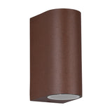 Roya Up Down Round Outdoor Wall Light – Rust