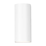 Roya Up Down Round Outdoor Wall Light – Matt White