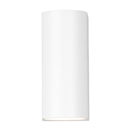 Roya Up Down Round Outdoor Wall Light – Matt White