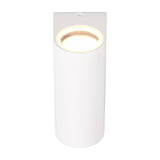 Roya Up Down Round Outdoor Wall Light – Matt White