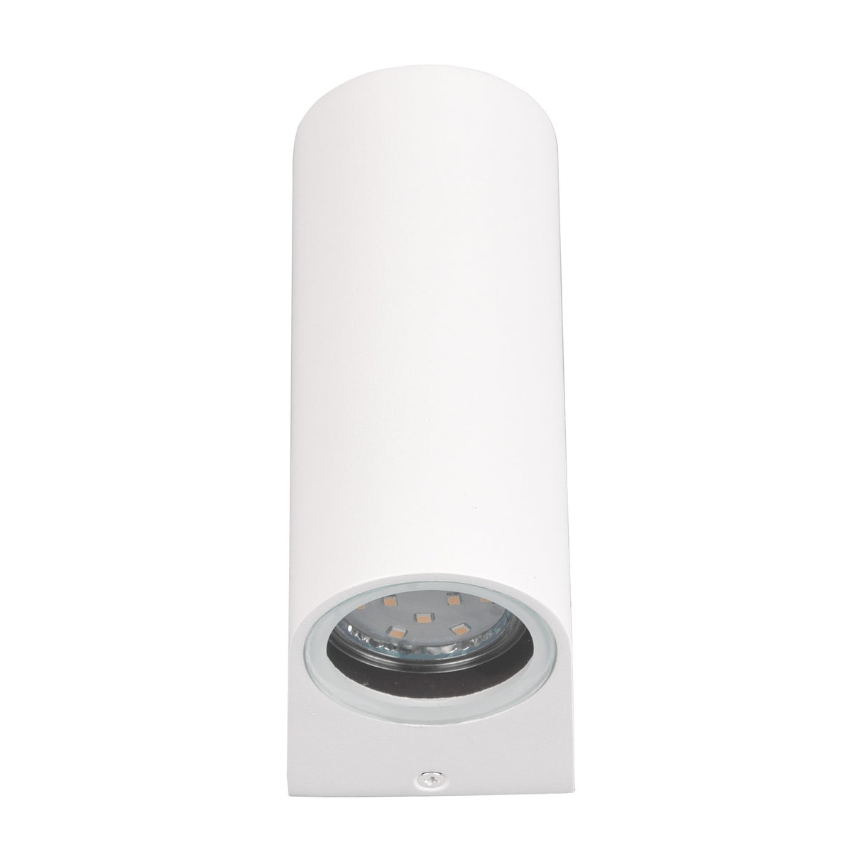 Roya Up Down Round Outdoor Wall Light – Matt White