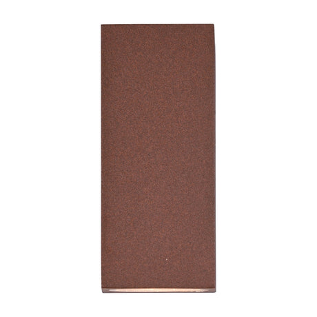 Roya Up Down Square Outdoor Wall Light – Rust