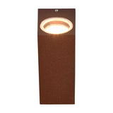 Roya Up Down Square Outdoor Wall Light – Rust