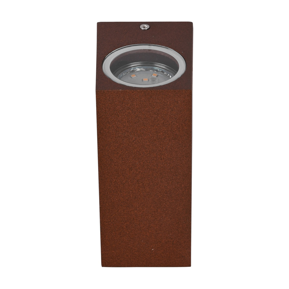 Roya Up Down Square Outdoor Wall Light – Rust