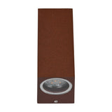 Roya Up Down Square Outdoor Wall Light – Rust