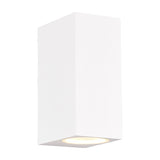 Roya Up Down Square Outdoor Wall Light – Matt White
