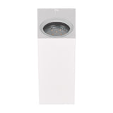 Roya Up Down Square Outdoor Wall Light – Matt White