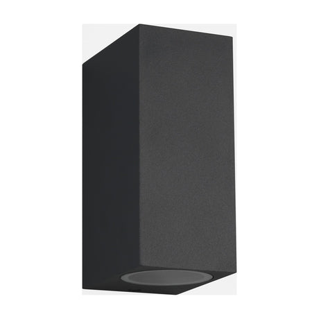 Roya Up Down Square Outdoor Wall Light – Anthracite