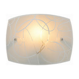 Spirelli Glass Wall Light – White