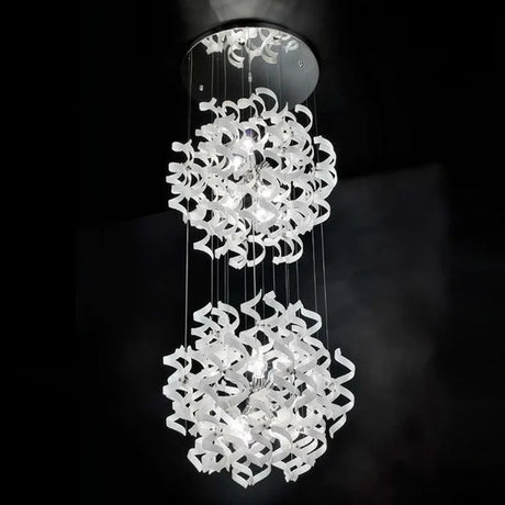 Astro 12 Light Tiered Crystal Chandelier 70cm