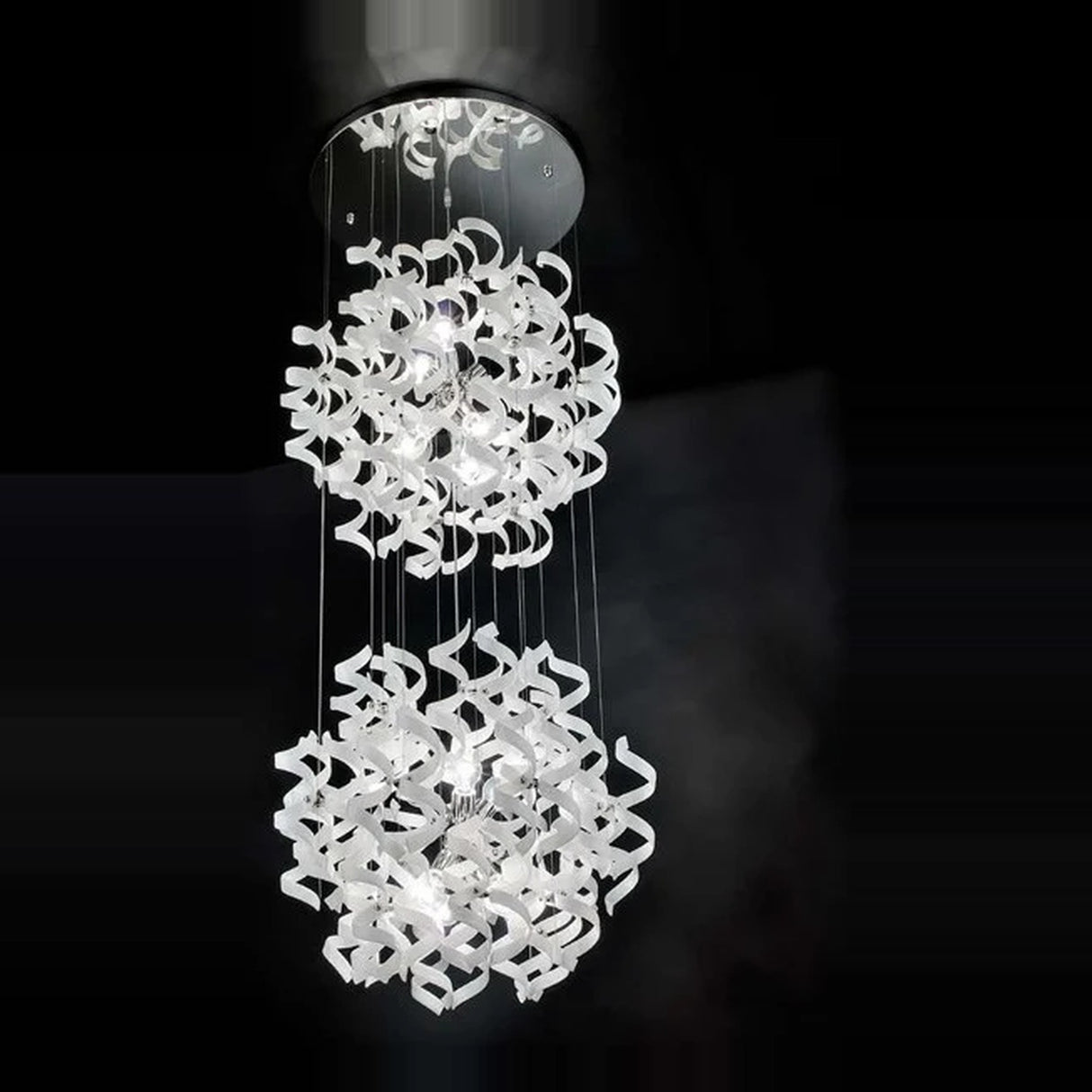 Astro 12 Light Tiered Crystal Chandelier 70cm