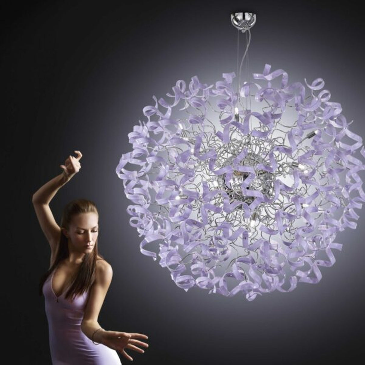 Astro 18 Light Crystal Chandelier
