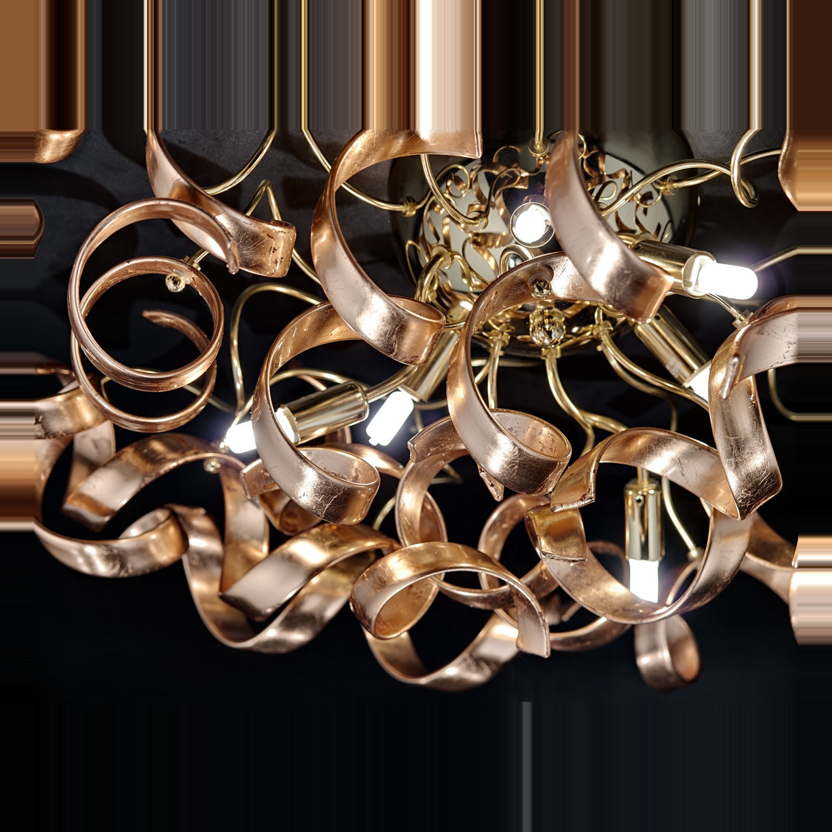 Astro 6 Light Crystal Ceiling Light 80cm