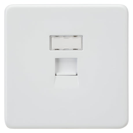 UTP CAT6a RJ45 Network Outlet - Matt White