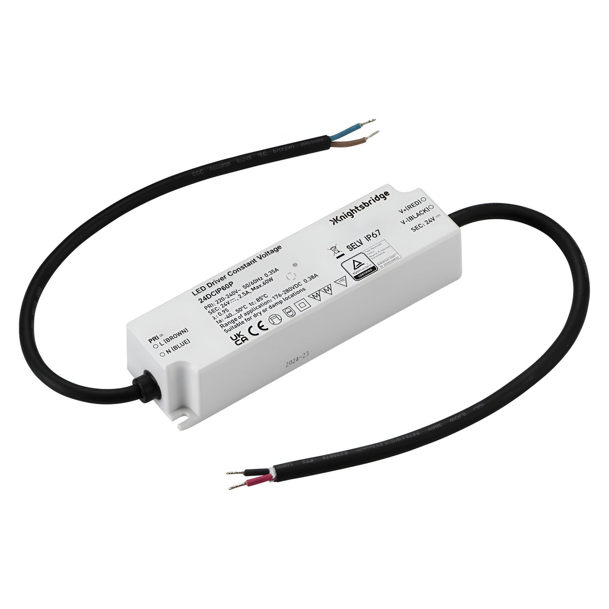 60W 24V Constant Voltage LED Driver IP67 | Niori