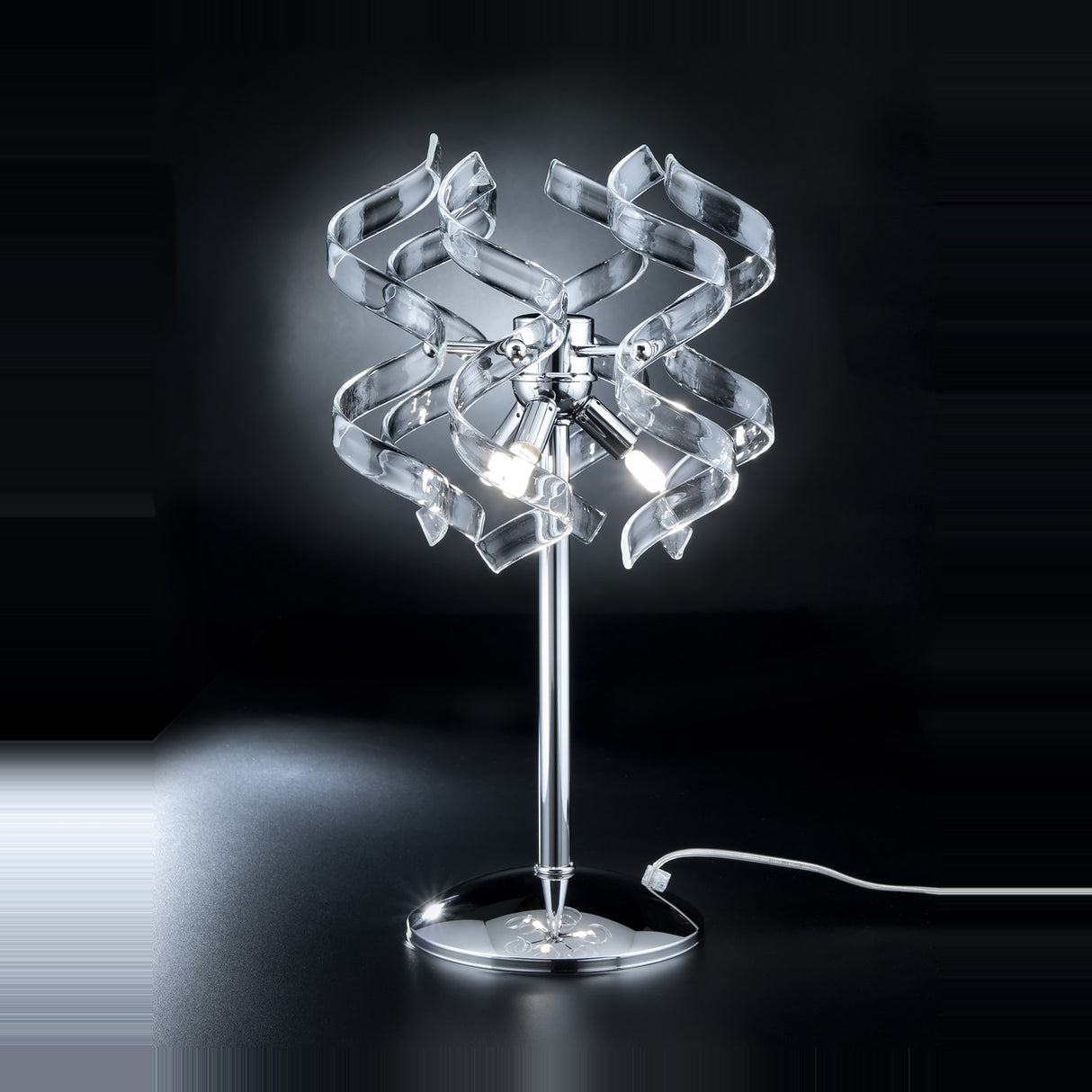 Astro 3 Light Crystal Table Lamp 30cm