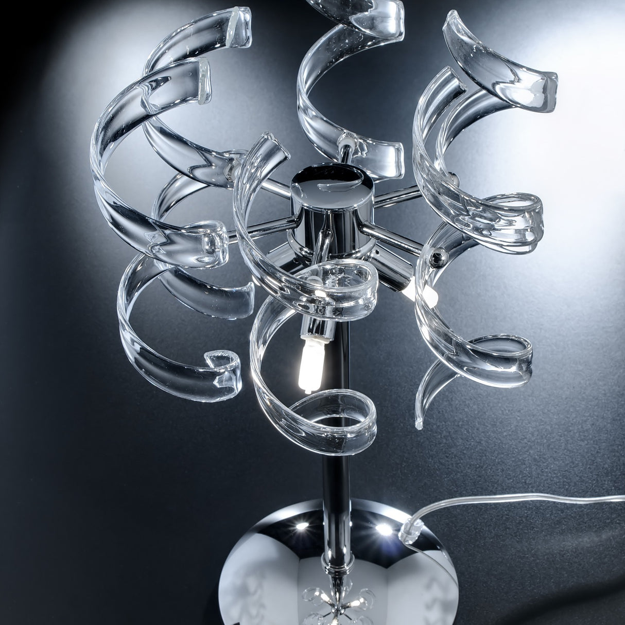 Astro 3 Light Crystal Table Lamp 30cm