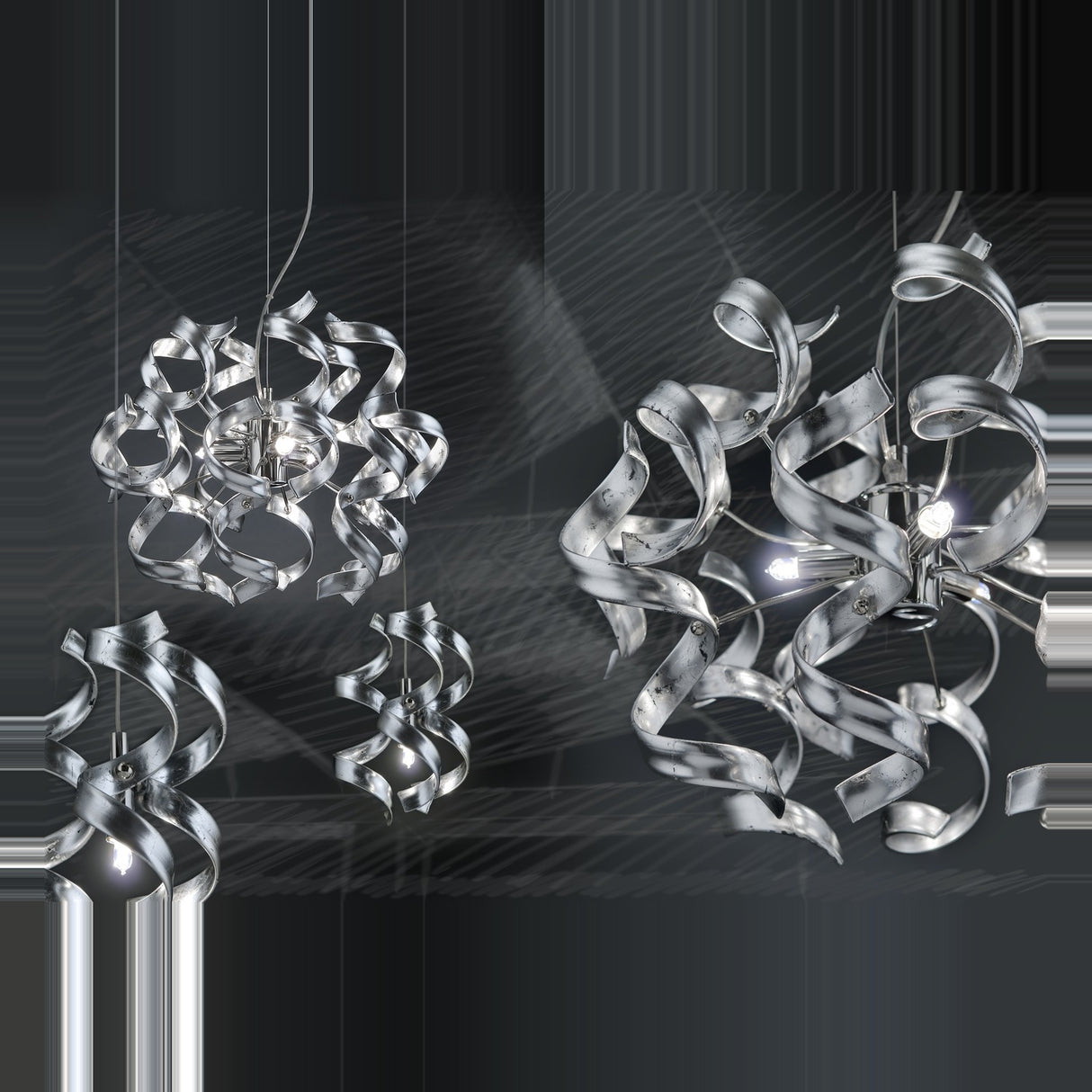 Astro 3 Light Drop Crystal Chandelier 120cm