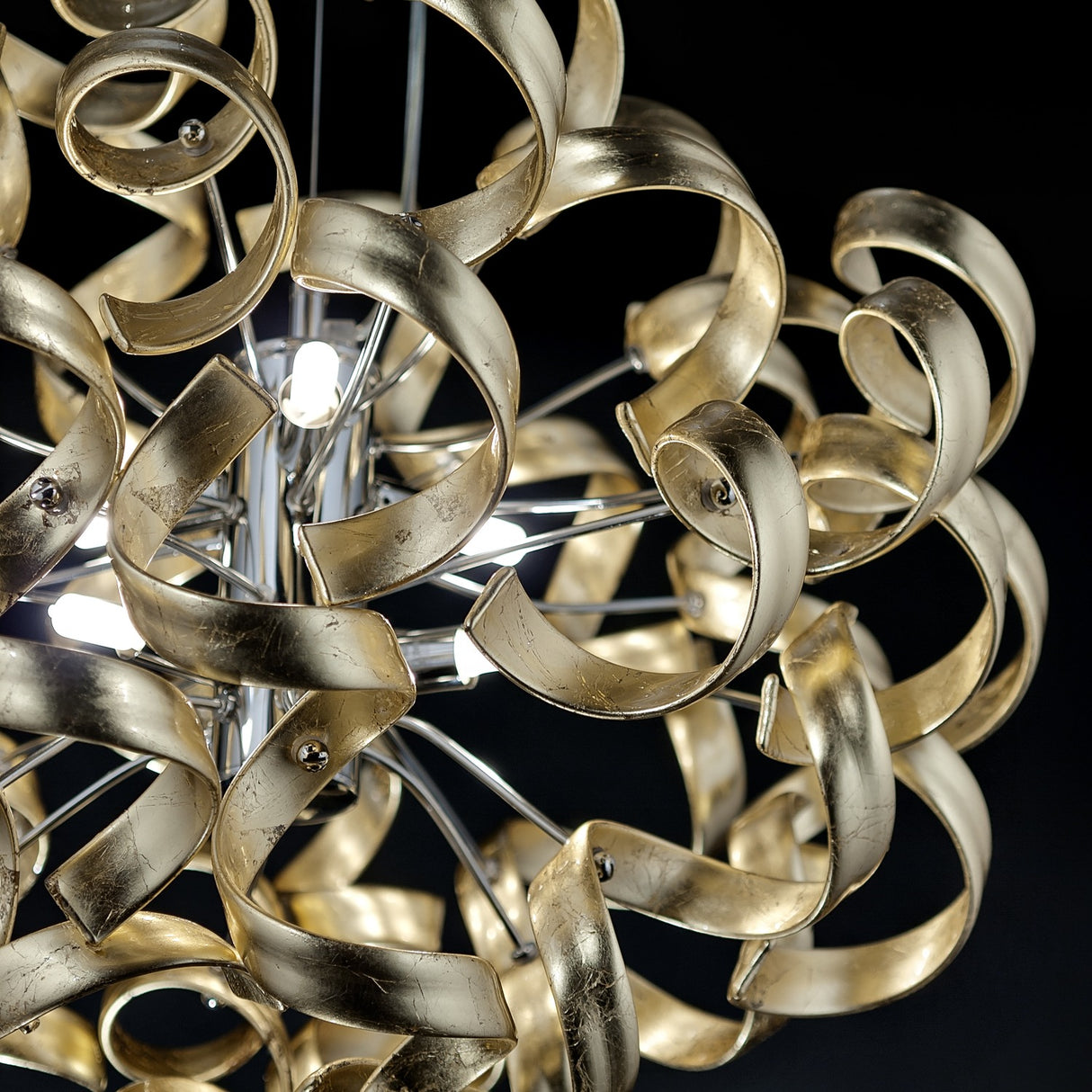 Astro 6 Light Spiral Crystal Chandelier