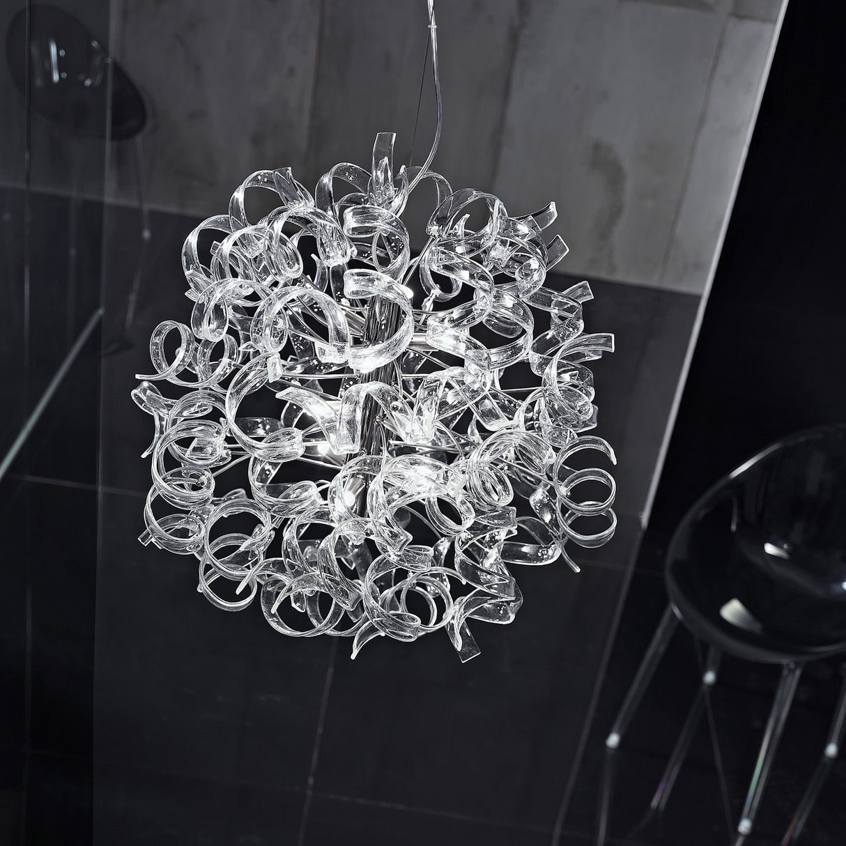 Astro 9 Light Crystal Chandelier