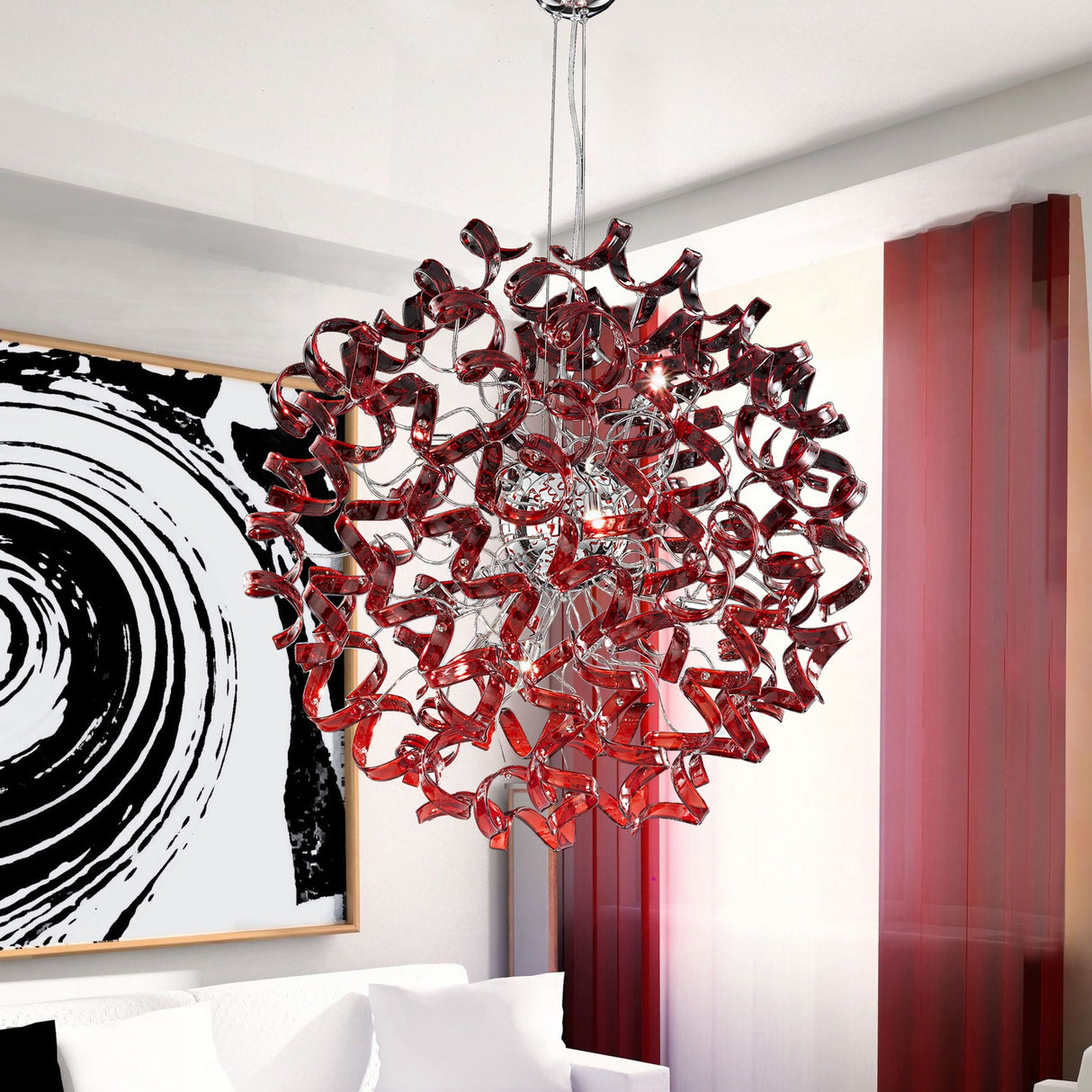 Astro 8 Light Crystal Chandelier 80cm