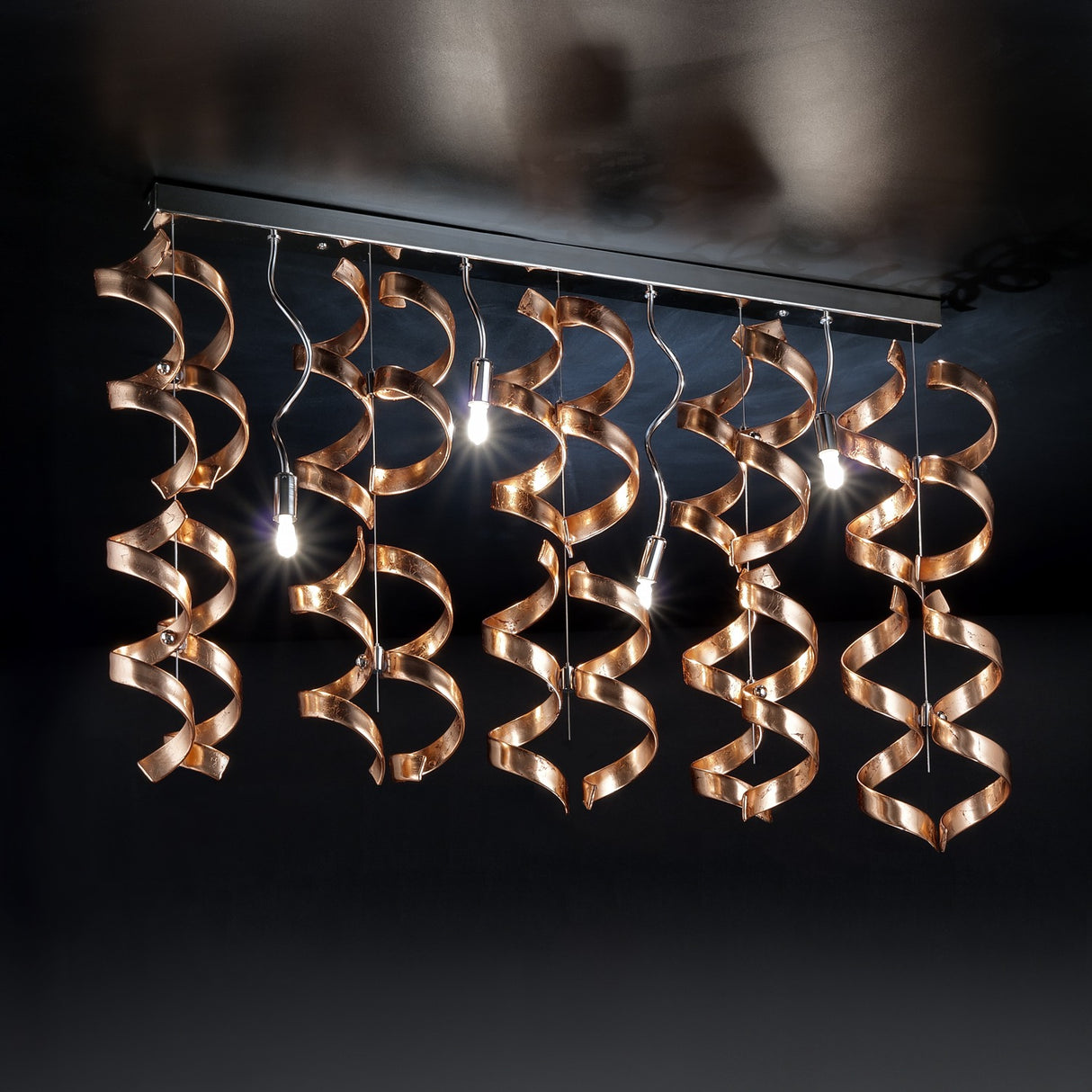 Astro 4 Light Linear Crystal Chandelier