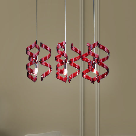 Astro 3 Light Linear Drop Crystal Chandelier 90cm