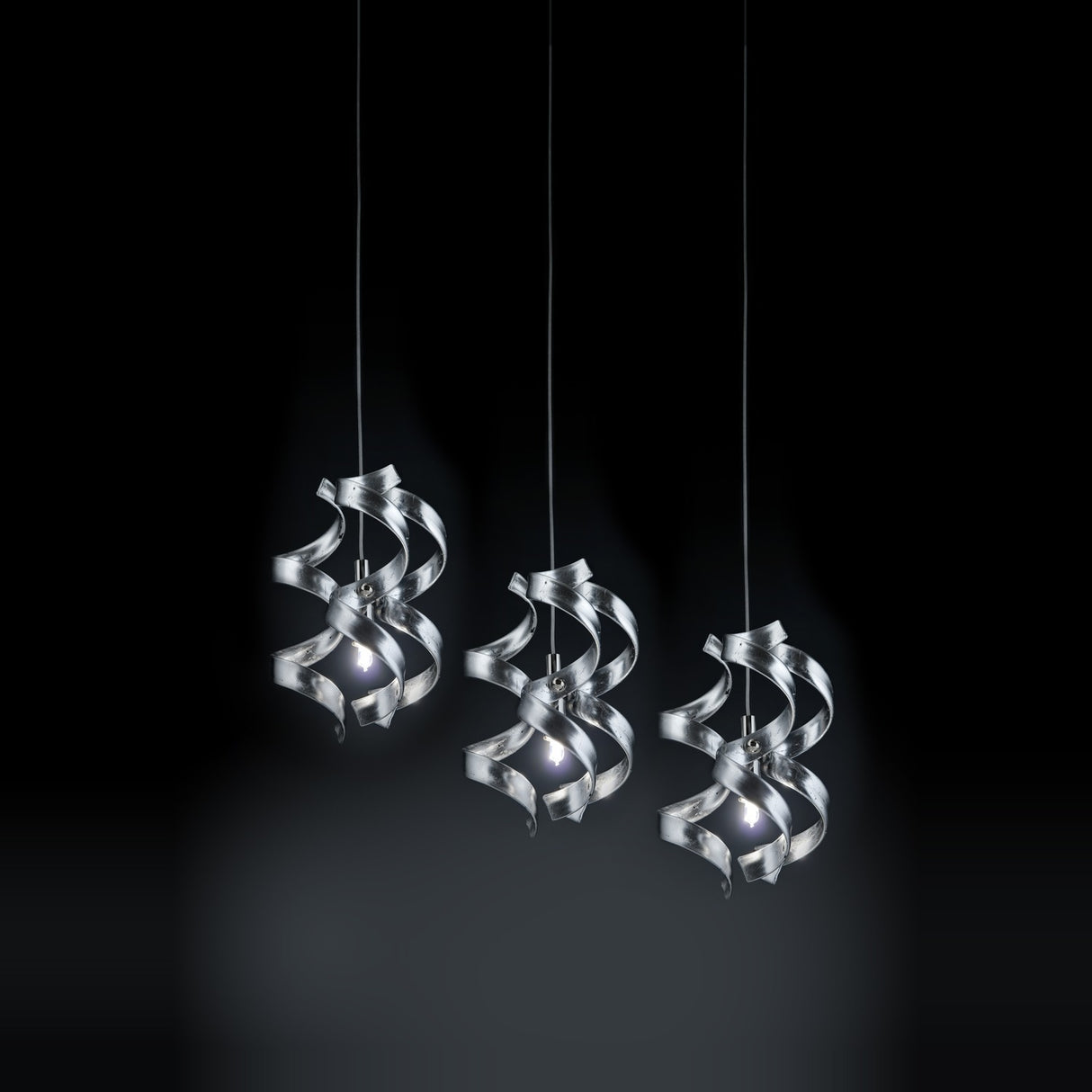 Astro 3 Light Linear Drop Crystal Chandelier 90cm