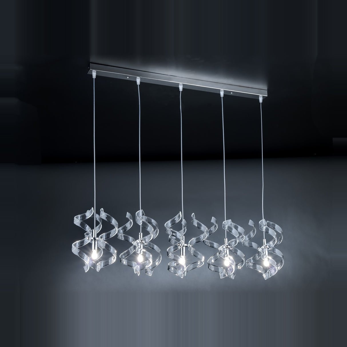Astro 5 Light Crystal Chandelier 90cm