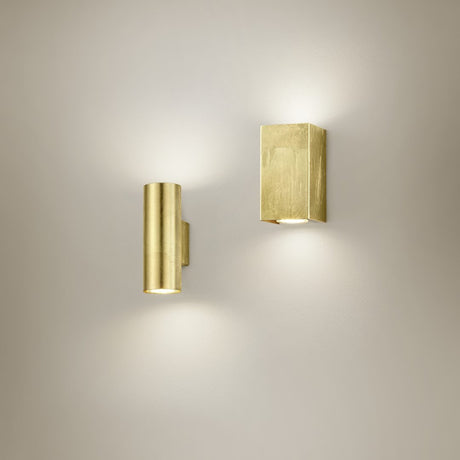 Cleo Up Down Tube Wall Light – Gold