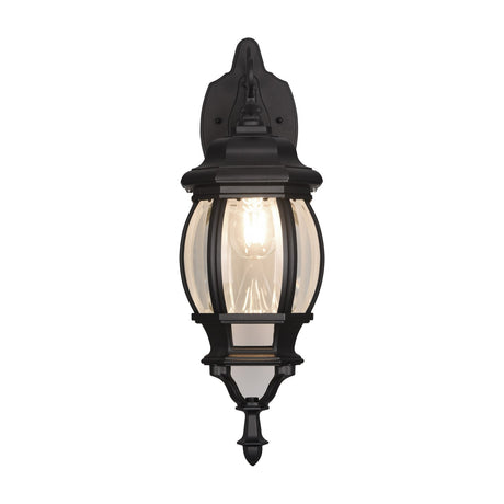 Elvo Lantern Down Outdoor Wall Light – Matt Black