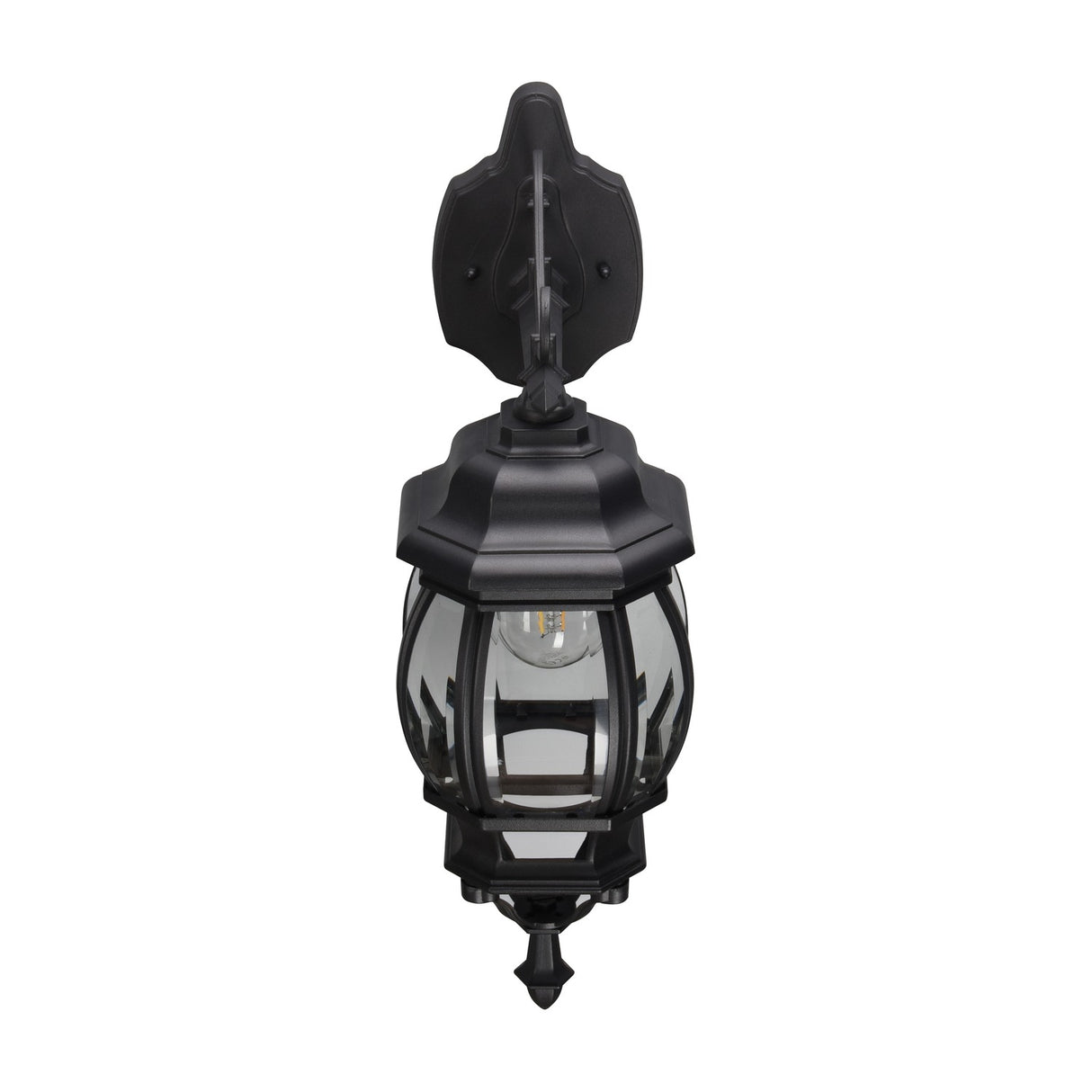 Elvo Lantern Down Outdoor Wall Light – Matt Black